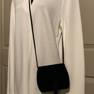 Elegant Black velvet Crossbody Bag